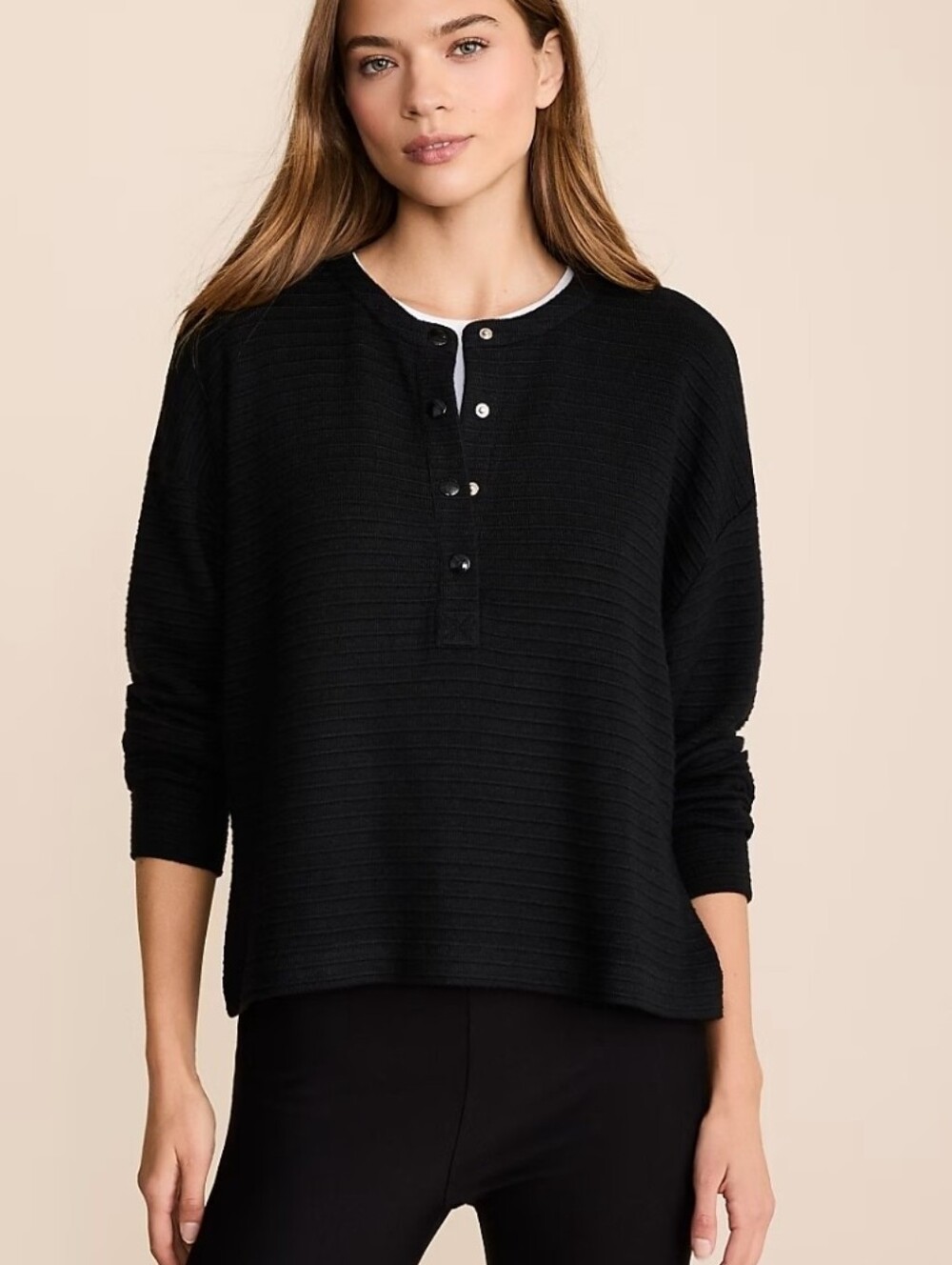 Lou & Grey Ottoman Henley Top